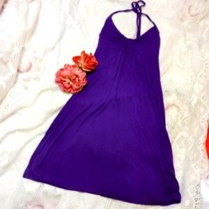 Cute! Banana Republic purple halter dress small